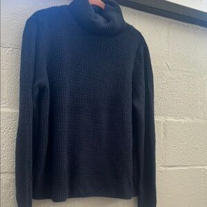 Navy Blue Turtleneck Sweater